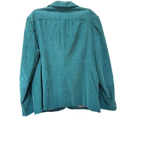 Vintage women’s 3 pc set blazer skirt pants emerald green corduroy Small - Picture 3 of 12